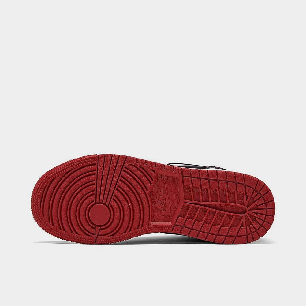 Nike Air Jordan 1 Mid Fearless GS Bred Red Black K - Picture 6 of 7